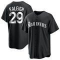 Choea S.Mariners #29 Cal Raleigh Player Black Home Limited Stitched Jerseys