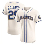 Choea S.Mariners #29 Cal Raleigh Player Cream Home Limited Elite Stitched Jerseys