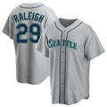 Choea S.Mariners #29 Cal Raleigh Player Gray Home Game Stitched Jerseys