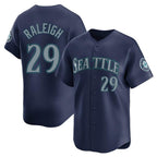 Choea S.Mariners #29 Cal Raleigh Player Navy Home Limited Stitched Jerseys