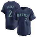 Choea S.Mariners #2 Cole Young Player Navy Home Limited Stitched Jerseys