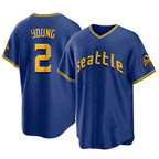 Choea S.Mariners #2 Cole Young Player Royal City Connect Home Game Stitched Jerseys
