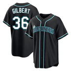 Choea S.Mariners #36 Logan Gilbert Player Black Fashion Home Limited Stitched Jerseys