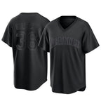Choea S.Mariners #36 Logan Gilbert Player Black Replica Fashion T-shirt Stitched Jerseys