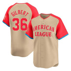 Choea S.Mariners #36 Logan Gilbert Player Cream American League All-Star Limited Game Stitched Jerseys