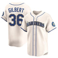 Choea S.Mariners #36 Logan Gilbert Player Cream Home Limited Stitched Jerseys