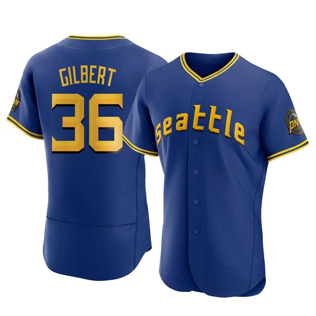 Choea S.Mariners #36 Logan Gilbert Player Royal City Connect Home Limited Elite Stitched Jerseys