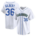 Choea S.Mariners #36 Logan Gilbert Player White Throwback Cooperstown Collection Limited Game Stitched Jerseys