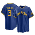 Choea S.Mariners #3 J.P. Crawford Player Royal City Connect Home Game Stitched Jerseys