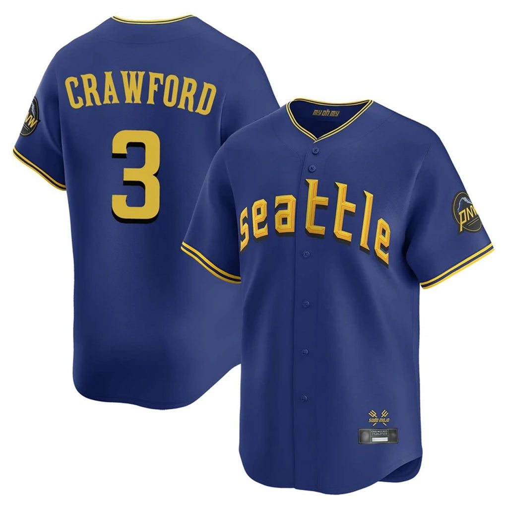 Choea S.Mariners #3 J.P. Crawford Player Royal City Connect Home Limited Stitched Jerseys