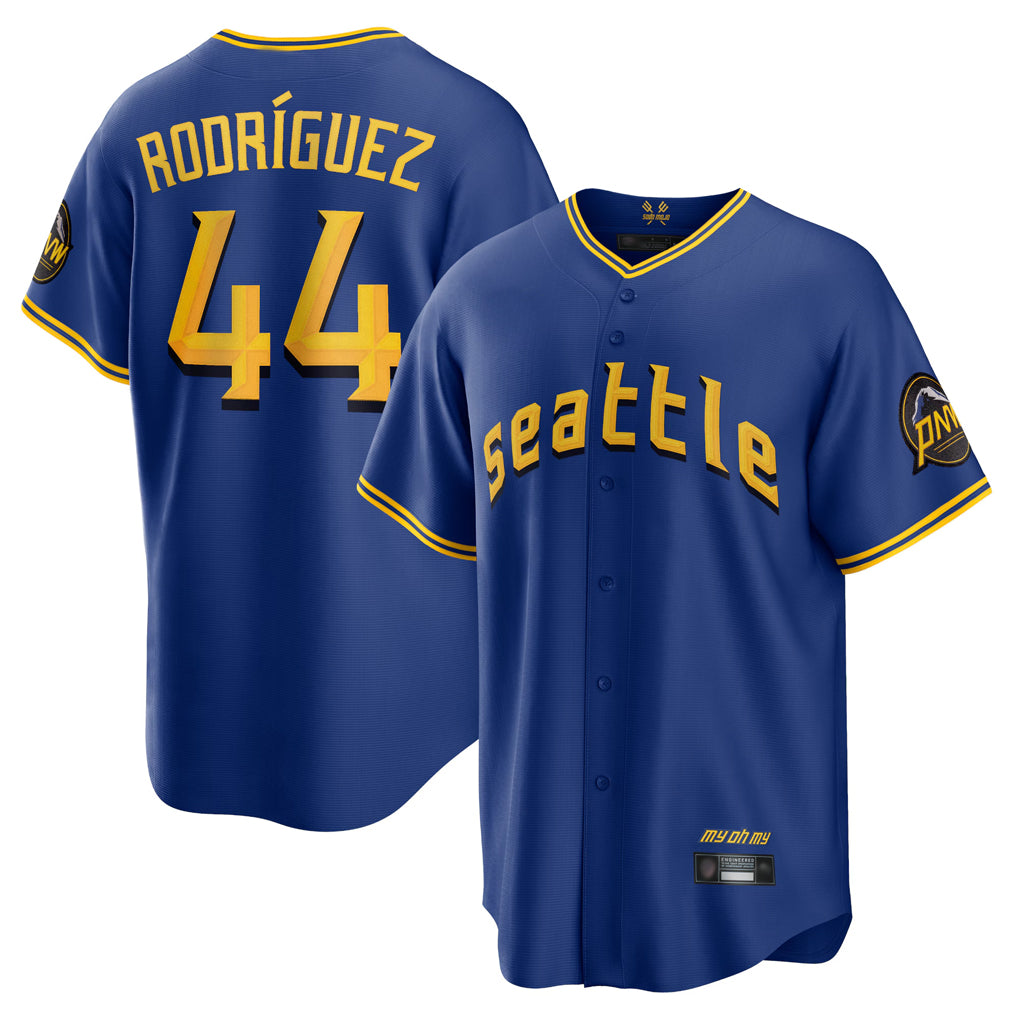 Choea S.Mariners #44 Julio Rodriguez Player Royal City Connect Home Game Stitched Jerseys