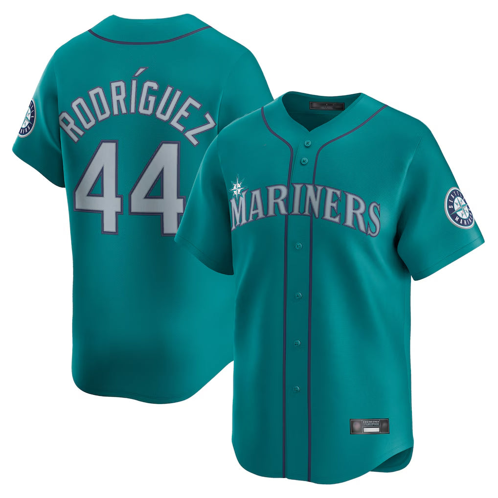 Choea S.Mariners #44 Julio Rodriguez Player Teal Home Limited Stitched Jerseys