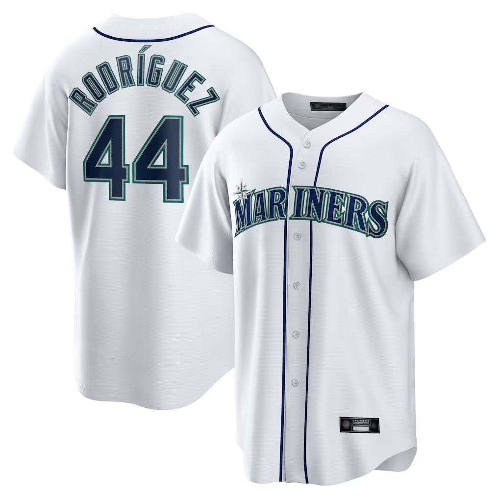 Choea S.Mariners #44 Julio Rodriguez Player White Home Game Stitched Jerseys