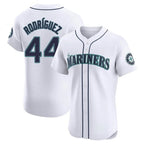 Choea S.Mariners #44 Julio Rodriguez Player White Home Limited Elite Stitched Jerseys