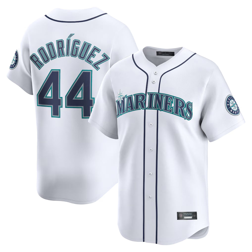 Choea S.Mariners #44 Julio Rodriguez Player White Home Limited Stitched Jerseys
