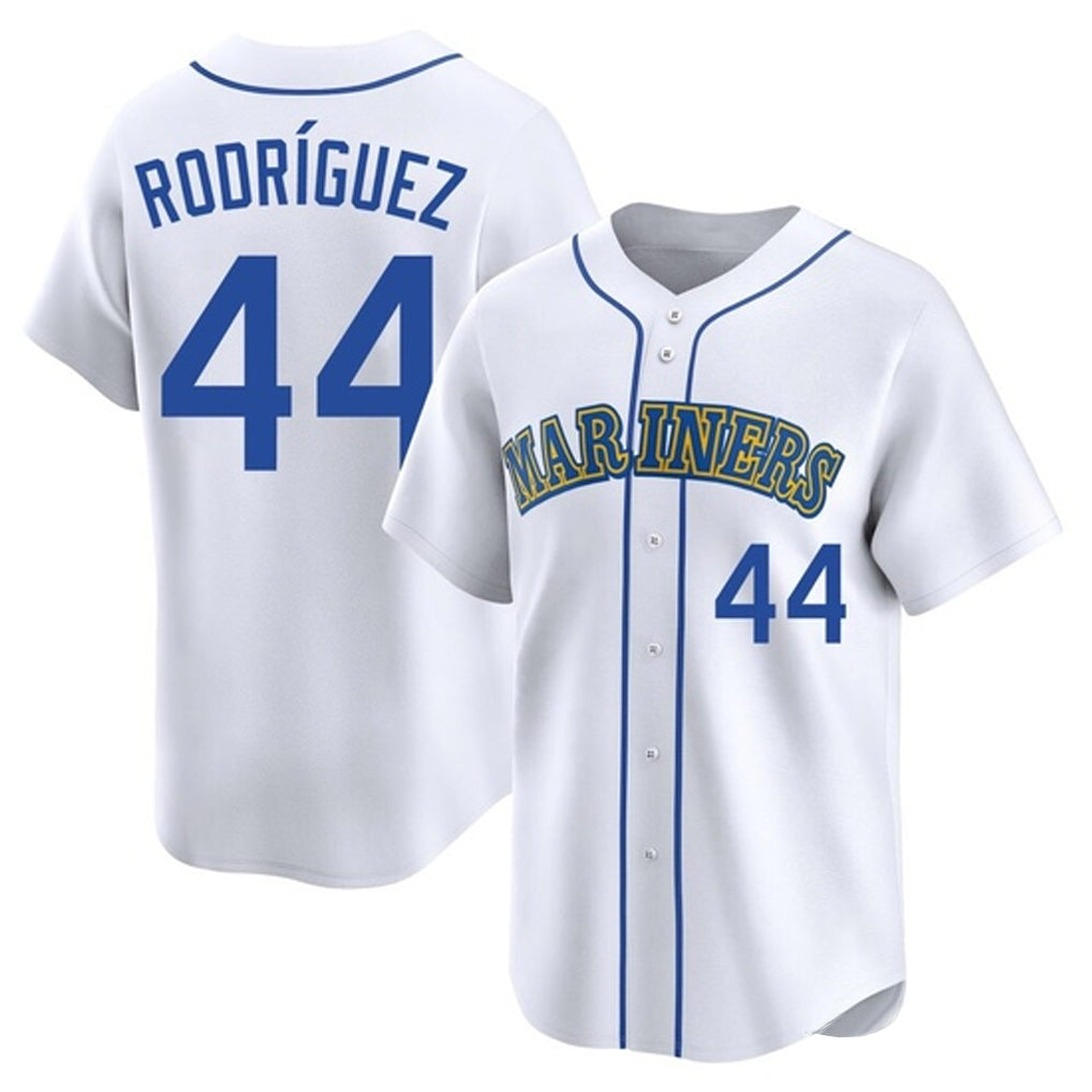 Choea S.Mariners #44 Julio Rodriguez Player White Pitch Fashion Game Stitched Jerseys