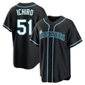 Choea S.Mariners #51 Ichiro Suzuki Player Black Fashion Home Limited Stitched Jerseys