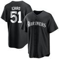 Choea S.Mariners #51 Ichiro Suzuki Player Black Home Limited Stitched Jerseys
