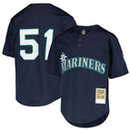 Choea S.Mariners #51 Ichiro Suzuki Player Navy Majestic Cool Base Game Stitched Jerseys