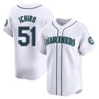 Choea S.Mariners #51 Ichiro Suzuki Player White Home Limited Stitched Jerseys