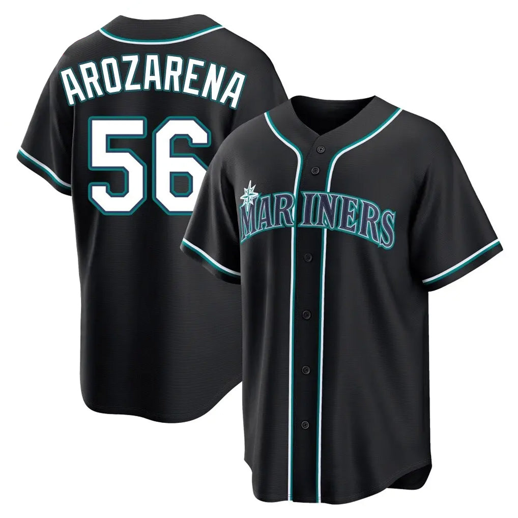 Choea S.Mariners #56 Randy Arozarena Player Black Fashion Home Limited Stitched Jerseys