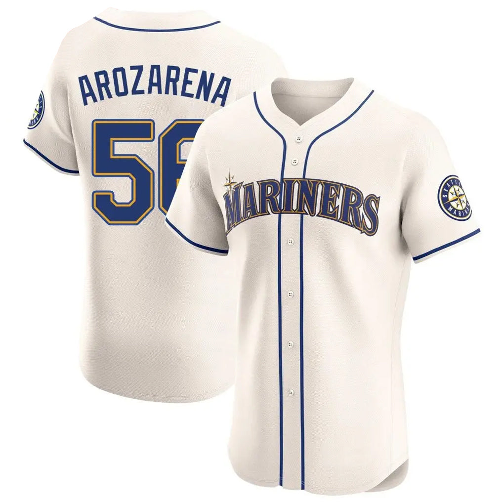 Choea S.Mariners #56 Randy Arozarena Player Cream Home Limited Elite Stitched Jerseys