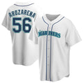 Choea S.Mariners #56 Randy Arozarena Player White Home Game Stitched Jerseys