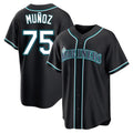 Choea S.Mariners #75 Andres Munoz Player Black Fashion Home Limited Stitched Jerseys