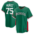 Choea S.Mariners #75 Andres Munoz Player Green 2026 World Classic Road Home Limited Stitched Jerseys
