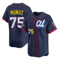 Choea S.Mariners #75 Andres Munoz Player Navy Limited American League All-Star Edition Stitched Jerseys
