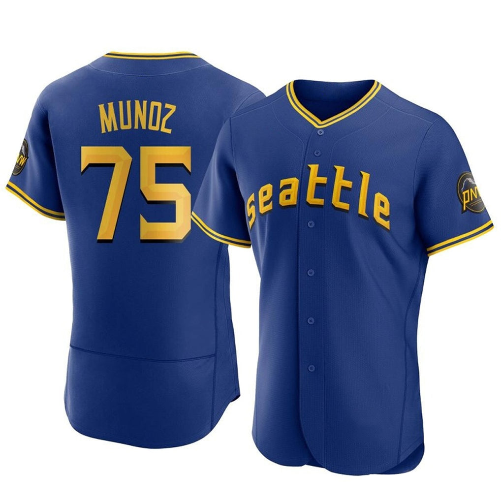 Choea S.Mariners #75 Andres Munoz Player Royal City Connect Home Limited Elite Stitched Jerseys