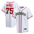 Choea S.Mariners #75 Andres Munoz Player White 2026 World Classic Home Limited Stitched Jerseys