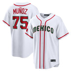 Choea S.Mariners #75 Andres Munoz Player White 2026 World Classic Home Limited Stitched Jerseys