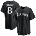 Choea S.Mariners #8 Dominic Canzone Player Black Home Limited Stitched Jerseys