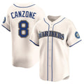 Choea S.Mariners #8 Dominic Canzone Player Cream Home Limited Stitched Jerseys