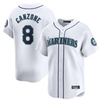 Choea S.Mariners #8 Dominic Canzone Player White Home Limited Stitched Jerseys