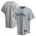 Choea S.Mariners Blank Player Gray Home Game Stitched Jerseys