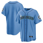 Choea S.Mariners Blank Player Light Blue Home Limited Stitched Jerseys