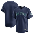 Choea S.Mariners Blank Player Navy Home Limited Stitched Jerseys
