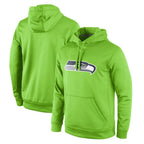 Choea S.Seahawks Green LOGO Pullover Hoodies Game Blank Player Stitched Jerseys