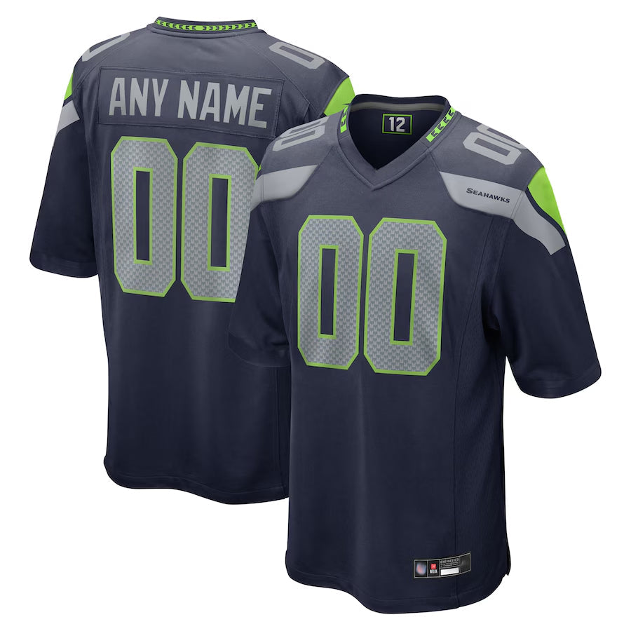Choea Custom S.Seahawks Home Game Stitched Jerseys