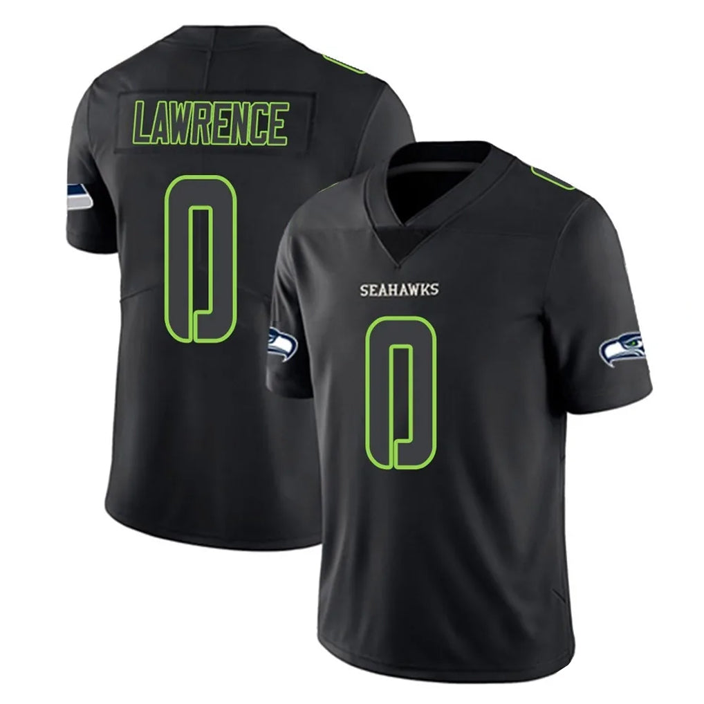 Choea S.Seahawks #0 DeMarcus Lawrence Player Black Impact Limited Home Game Stitched Jerseys