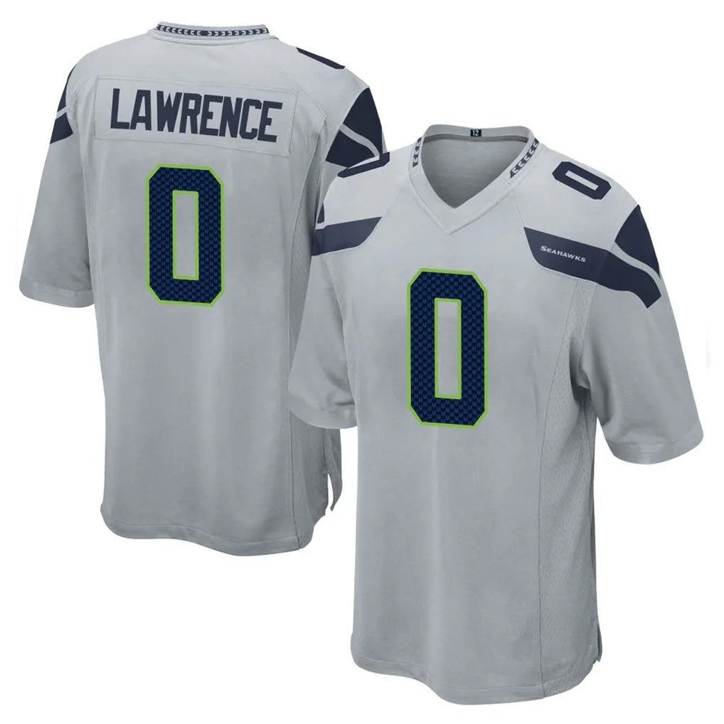 Choea S.Seahawks #0 DeMarcus Lawrence Player Gray Home Game Stitched Jerseys