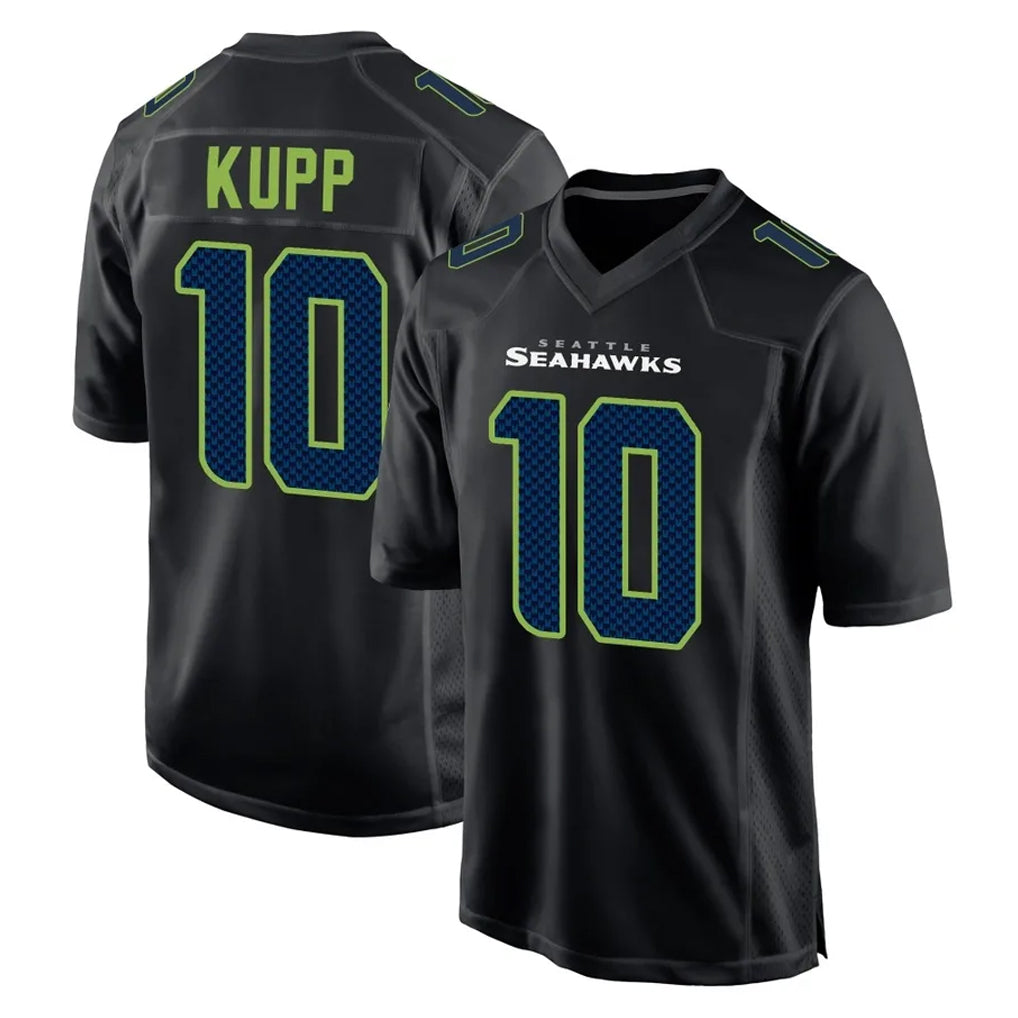 Choea S.Seahawks #10 Cooper Kupp Player Black Limited Fashion Home Game Stitched Jerseys