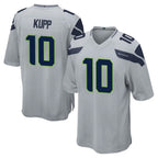 Choea S.Seahawks #10 Cooper Kupp Player Gray Home Game Stitched Jerseys