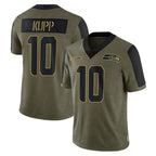 Choea S.Seahawks #10 Cooper Kupp Player Olive Salute To Service Limited Game Stitched Jerseys