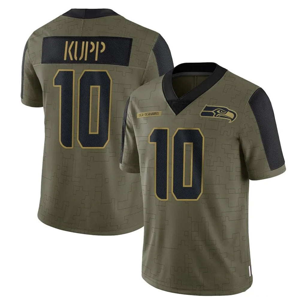 Choea S.Seahawks #10 Cooper Kupp Player Olive Salute To Service Limited Game Stitched Jerseys