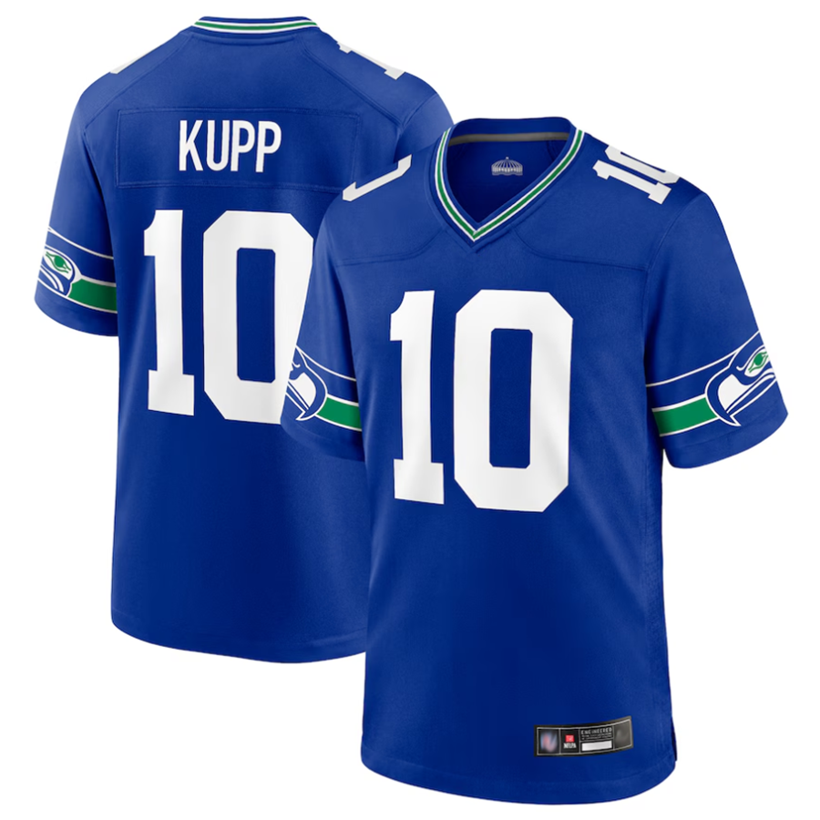 Choea S.Seahawks #10 Cooper Kupp Player Royal Game Stitched Jerseys