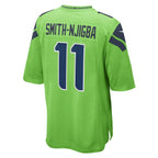 Choea S.Seahawks #11 Jaxon Smith-Njigba Neon Green Game Stitched Jerseys