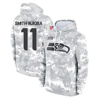 Choea S.Seahawks #11 Jaxon Smith-Njigba Player Arctic Camo Limited Salute to Service Pullover Hoodies Game Stitched Jerseys